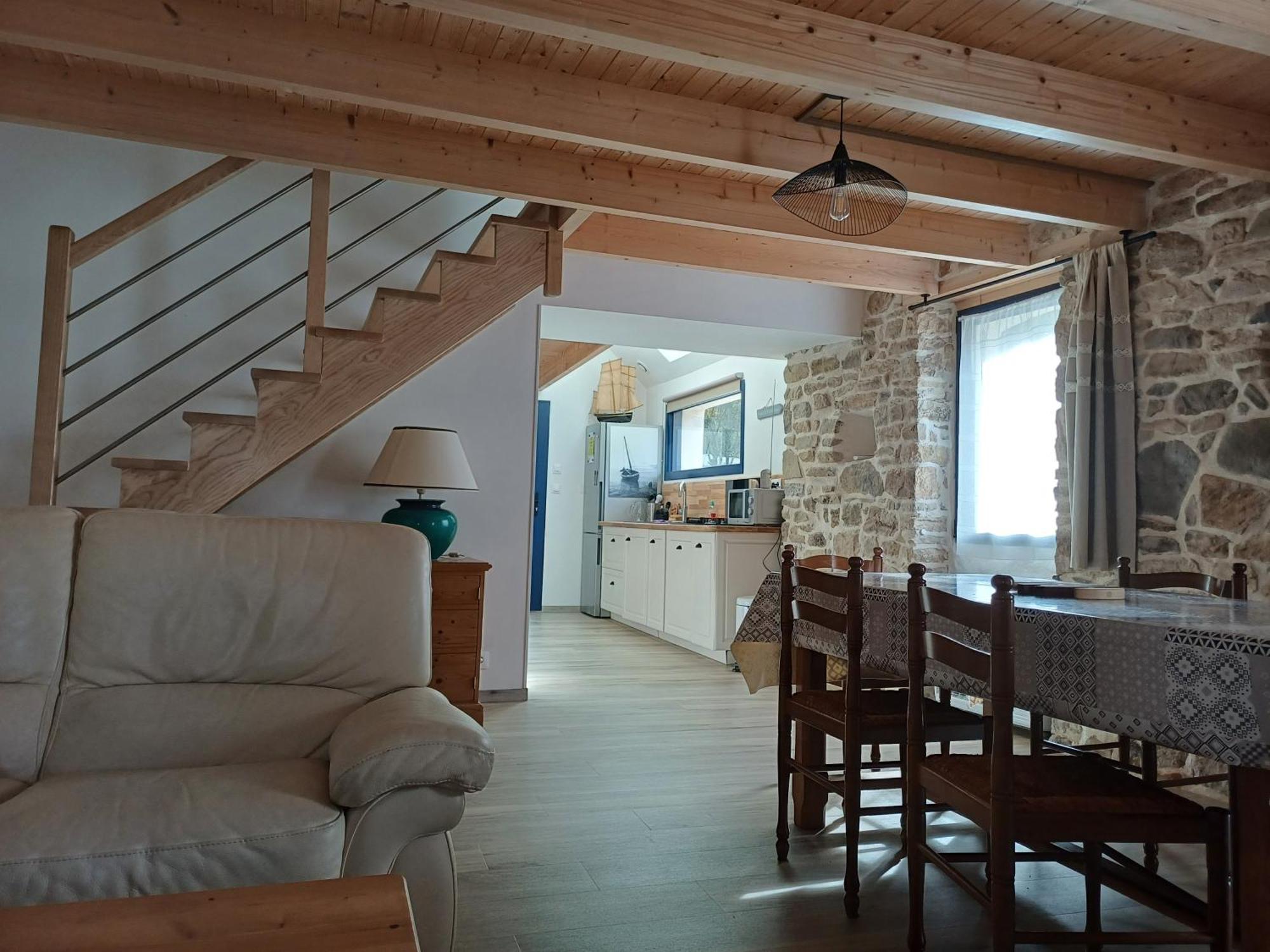 Charmante Petite Maison Rostiviec Bord De Mer Loperhet Екстер'єр фото